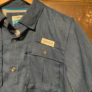 Magellan short sleeve fishing shirt.